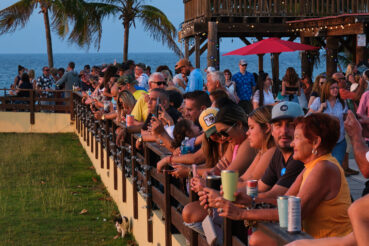 Picture of people watching the sunset in Ricon Peurto Rico