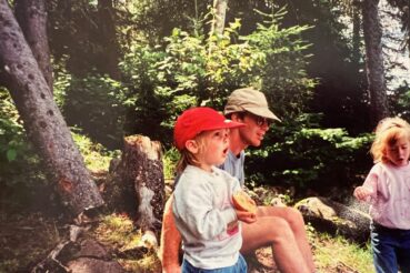 Picture of Mark, Molly, and Maddie in the BWCA