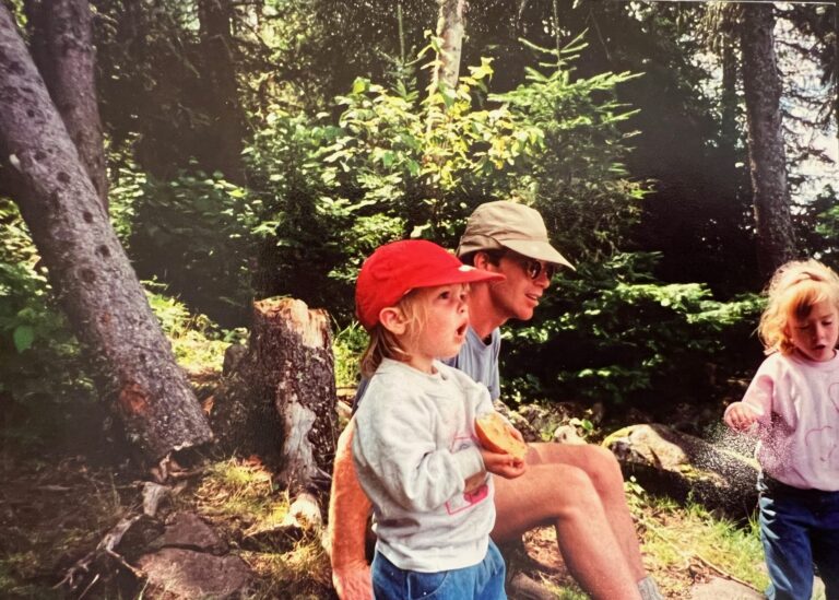 Picture of Mark, Molly, and Maddie in the BWCA